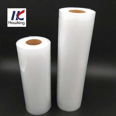 Food Grade Plastic Wrap Fresh Embossed Vacuum Bag 250*350MM